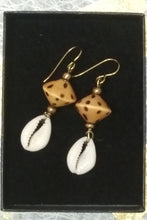 Load image into Gallery viewer, Leopard Cowrie Shell Earrings
