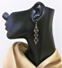 Load image into Gallery viewer, Bronze Swirls Earrings
