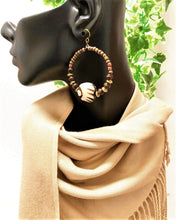 Load image into Gallery viewer, &quot;Kenya&quot; Hoop Earrings
