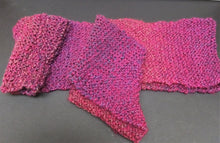 Load image into Gallery viewer, Fuchsia  Multicolored Knitted Scarf
