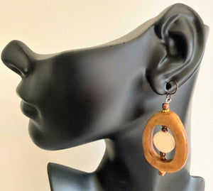 "Jazz" in Caramel Earrings