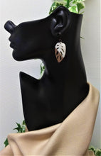 Load image into Gallery viewer, White Leaf Earrings
