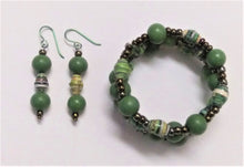 Load image into Gallery viewer, Lily Wrap Bracelet &amp; Earring Set
