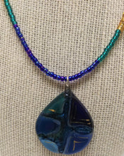 Load image into Gallery viewer, Ocean Breeze Glass Pendant Necklace

