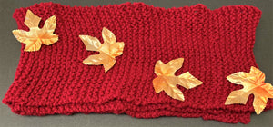 UNISEX  Cranberry Knitted Scarf