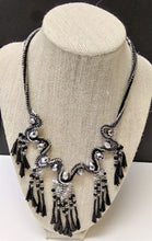 Load image into Gallery viewer, Silver and Black Necklace
