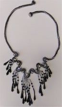 Load image into Gallery viewer, Silver and Black Necklace
