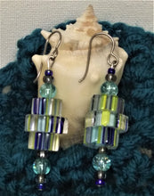 Load image into Gallery viewer, Striped Ice Earrings
