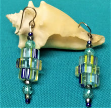Load image into Gallery viewer, Striped Ice Earrings
