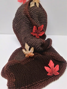 Unisex Chocolate Brown Scarf