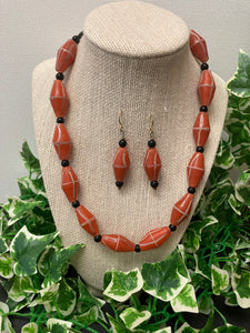 Coral Java Necklace Set