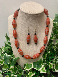 Coral Java Necklace Set