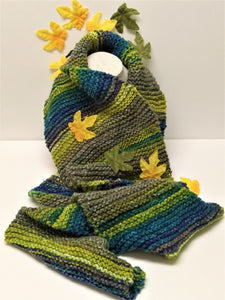 Land & Sea Multicolored Knitted Scarf