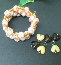 Load image into Gallery viewer, Orange Splash Wrap Bracelet
