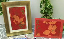 Load image into Gallery viewer, Red &amp; Gold Floral Card (BLANK)
