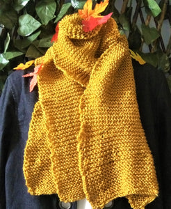 Honey Knitted Scarf