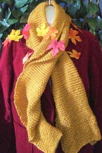 Honey Knitted Scarf