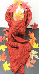 Unisex Terracotta Scarf